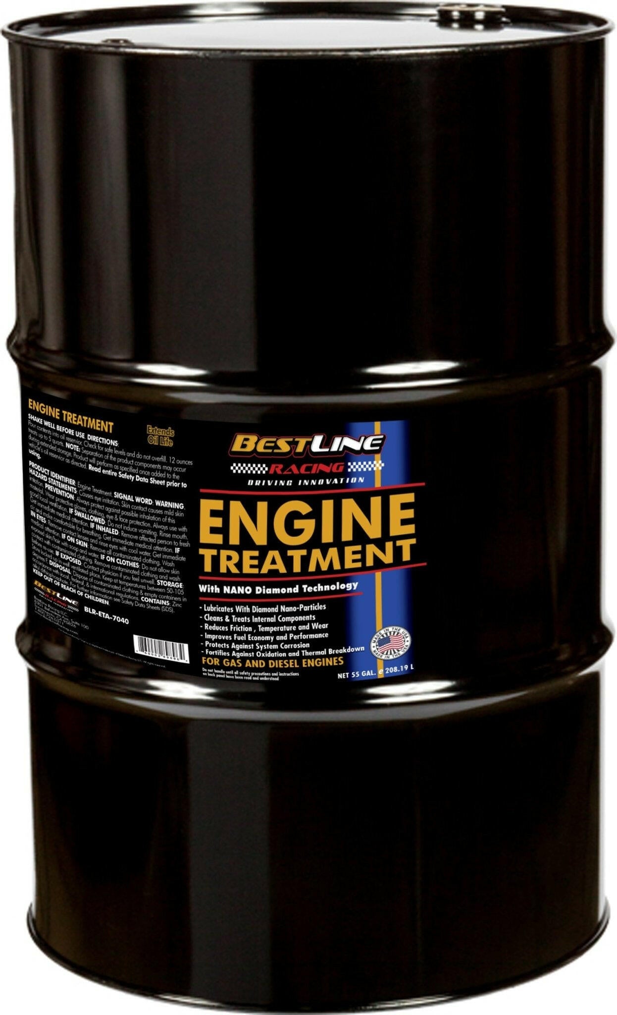 HD Diamond Nano-Lube Engine Treatment  For Heavy Equipment- 55 Gallons - by BestLine Racing.
