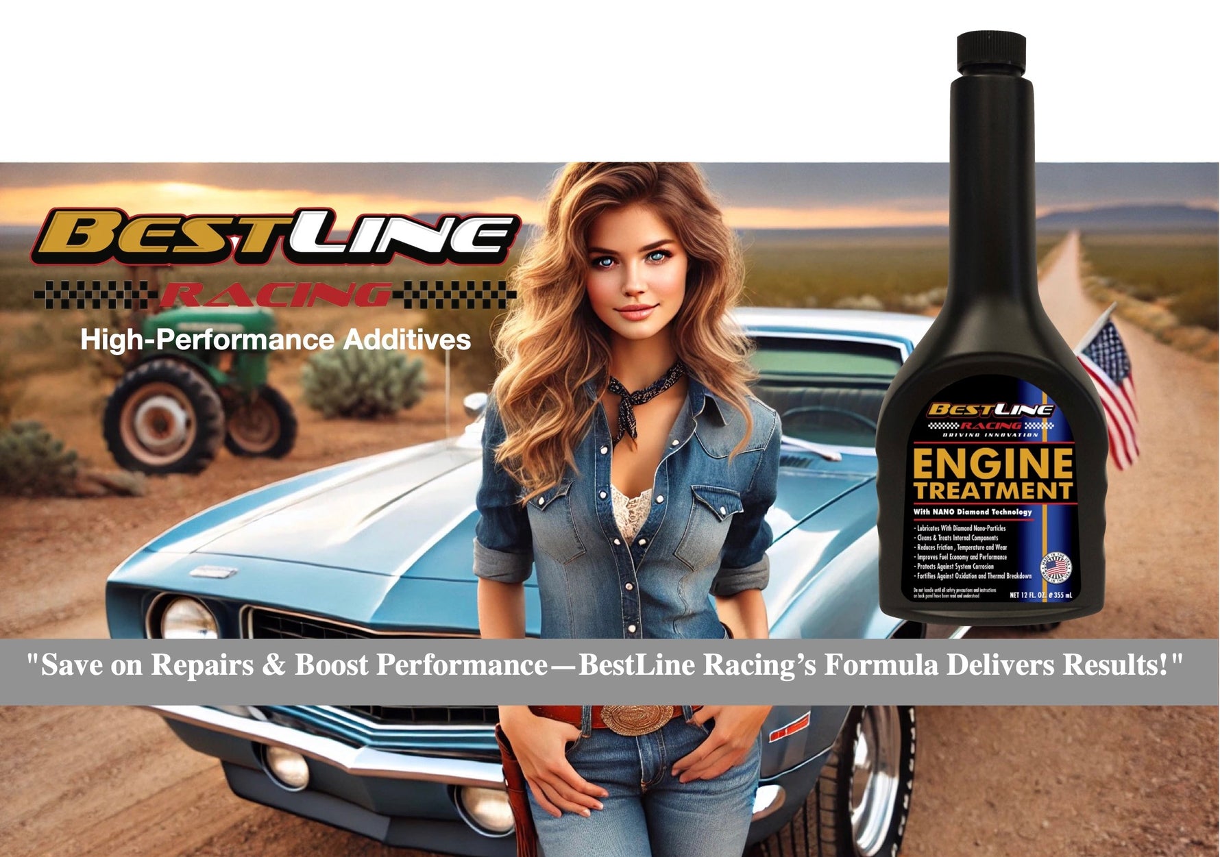 Use BestLine Racing Engine treatments to pay off your car and save money. 